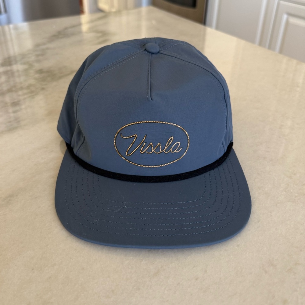 VISSLA Slate Blue Cap with Embroidered Logo